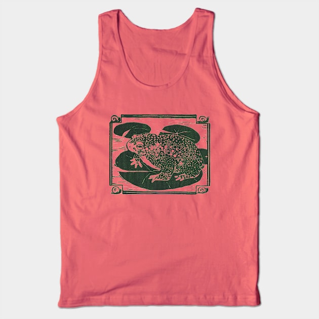 Bull frog on lilly pad Tank Top by HelenDBVickers